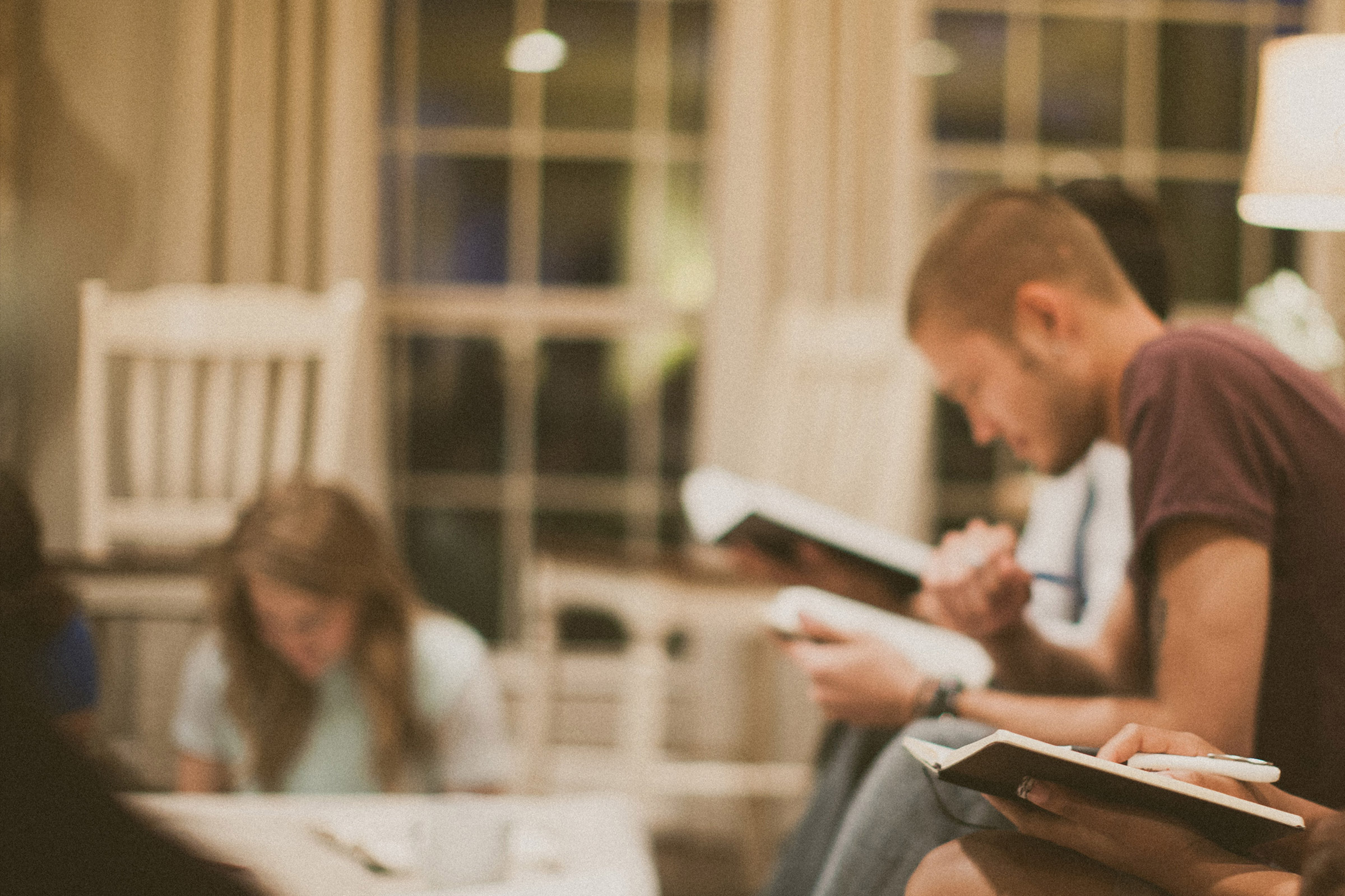 people studying the bible together